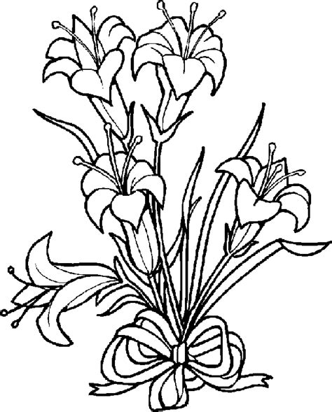 Free Easter Lily Clipart Black And White, Download Free Easter Lily ...