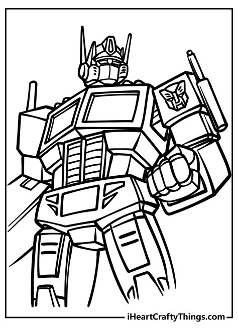 Transformer Printable Coloring Pages For Kids