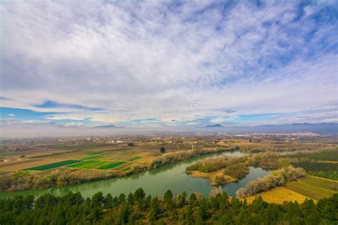 Ebro River, Spain, Passing Near Mora La Nova and Mora D`Ebre Stock Photo - Image of scene ...