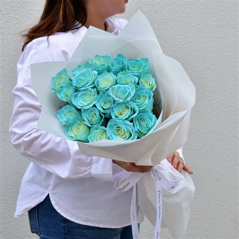 Tiffany Blue Rose Bouquet | Flower Station