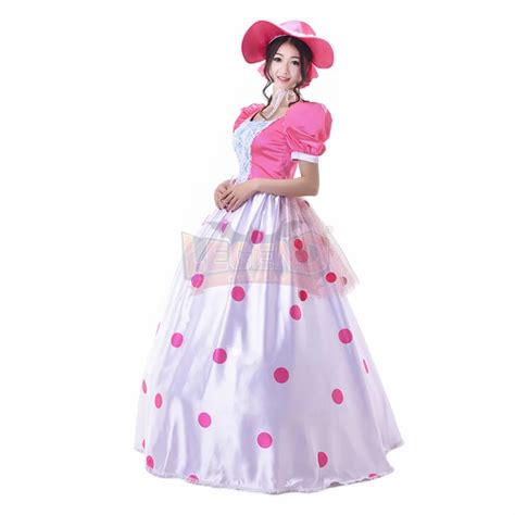 Cosplaylegend Woody's girlfriend Toy Story Bo peep Cosplay adult costume Pink Dress custom made ...