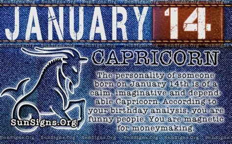 January 14 Zodiac Horoscope Birthday Personality | SunSigns.Org