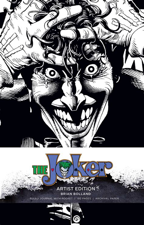 DC Comics: The Joker Hardcover Ruled Journal: Artist Edition | Book by Insight Editions ...