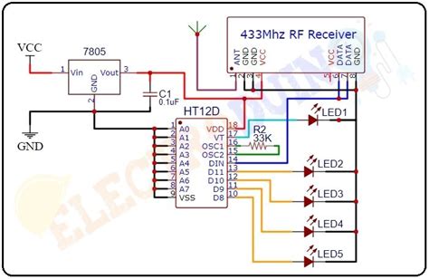 433mhz Rf Module Circuit Diagram