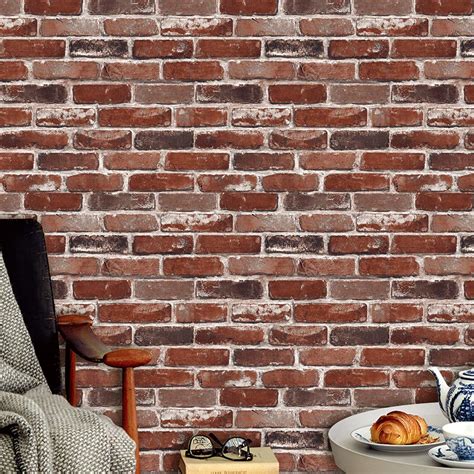 BRICK WALLPAPER | Faux brick panels, Brick paneling, Faux brick