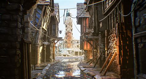 Medieval Town Street Environment Kit in Environments - UE Marketplace