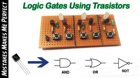 Circuit Diagrams And 4 Basic Transistor Gates Transistor Npn