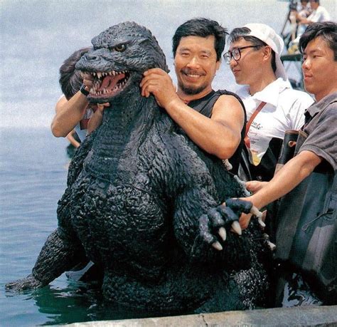 Kenpachiro Satsuma, the suit actor for GODZILLA during the Heisei era (pictured here in ...