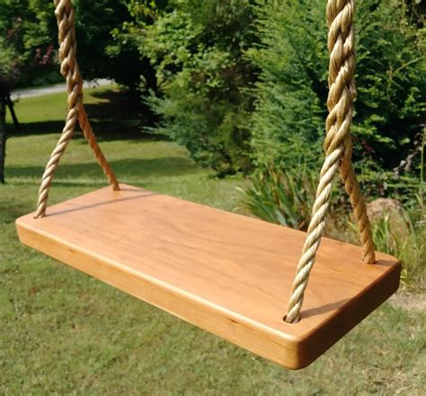 Wood Tree Swings-2018 Cherry Thick Solid-w/ 11ft of rope