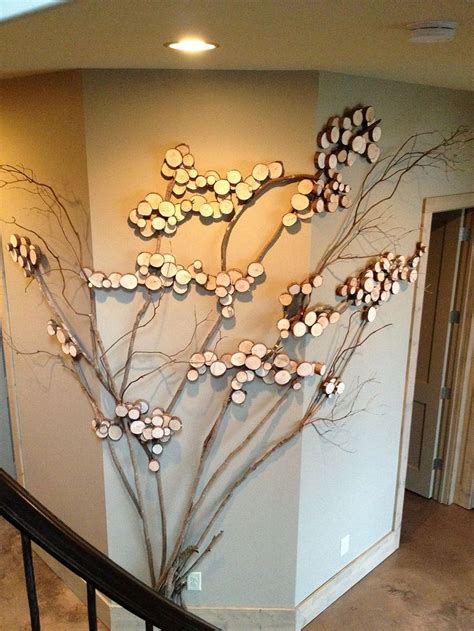 Pin by bassel cunningham on tahta | Metal tree wall art, Twig art, Diy wall art