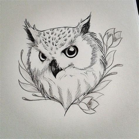 Cool Owl Drawings For Tattoos