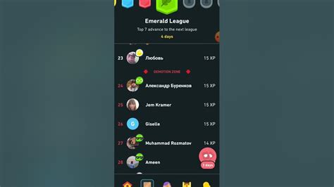 Leaderboard of Emerald league on duolingo #duolingo #leaderboard - YouTube