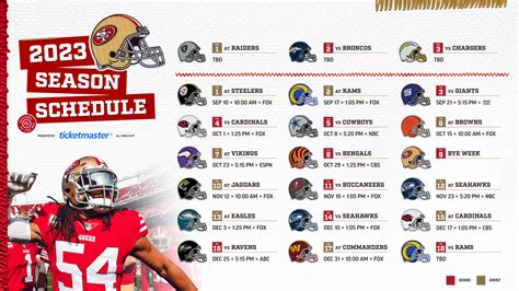 Mark Your Calendars! 49ers Reveal 2023 Season Schedule - valenciatheaterseating.com