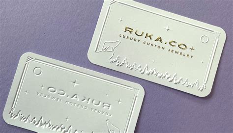 Embossed Business Cards | Embossing & Debossed Printing