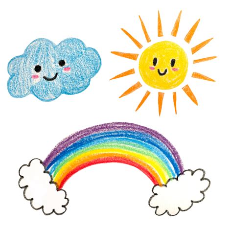 Rainbows And Sunshine Clipart Image