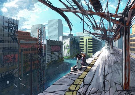 1280x800 resolution | anime character illustration, anime, city, landscape, Touhou HD wallpaper ...