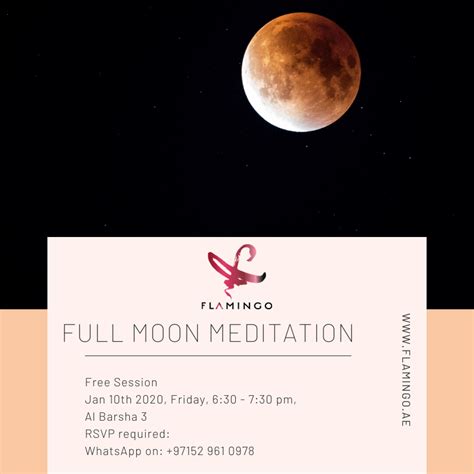 Full Moon Meditation, January 2020 - Flamingo Yoga & Wellness | Yoga e-Boutique