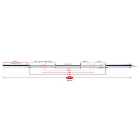 Olympic Barbell 220 cm Diameter 50mm with Needle bearings - VPS Fitness