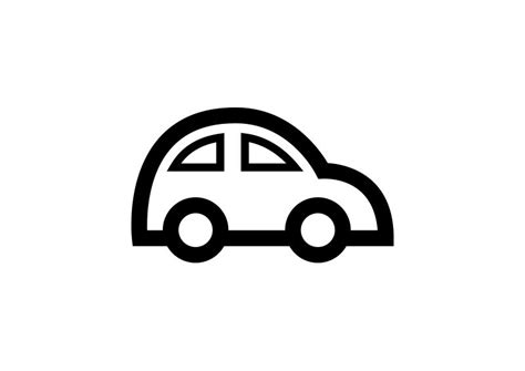 Car Outline Free Vector Icon - SuperAwesomeVectors