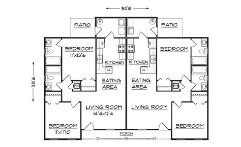 Duplex Floor Plans No Garage - floorplans.click