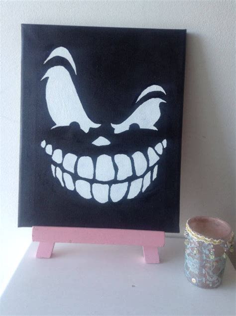 Canvas Acrylic Painting Skull Original Painting Gothic - Etsy