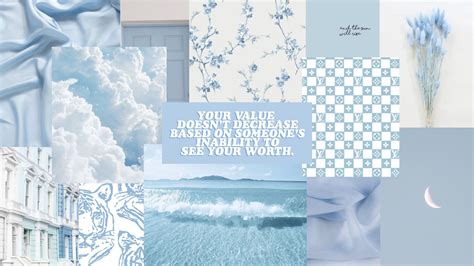 baby blue collage | Baby blue wallpaper, Cute laptop wallpaper, Aesthetic desktop wallpaper