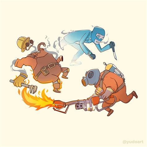 Spy Vs. Pyro [Fan Art] : r/tf2