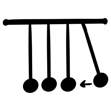 Simple pendulum concept. Gravity force vector. Gravity concept. Gravity ...