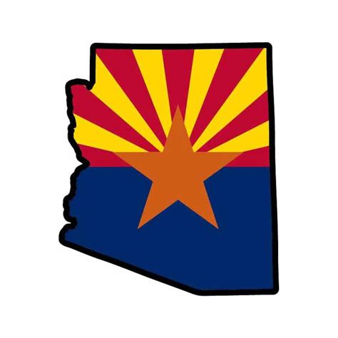 Arizona State Shape Flag INSTANT DOWNLOAD 1 Vector .eps .dxf - Etsy ...