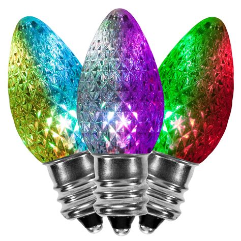 C7 Color Change Multicolor LED Christmas Light Bulbs