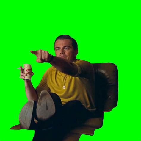 Pointing Leonardo DiCaprio meme - Once Upon A Time in Hollywood (Green Screen) – CreatorSet