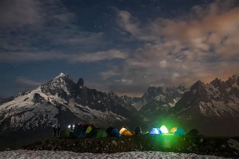 Free stock photo of alps, camping, chamonix