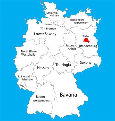 Berlin germany map - Map of germany showing berlin (Germany)