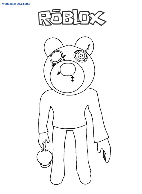 Piggy Roblox coloring pages | WONDER DAY — Coloring pages for children and adults