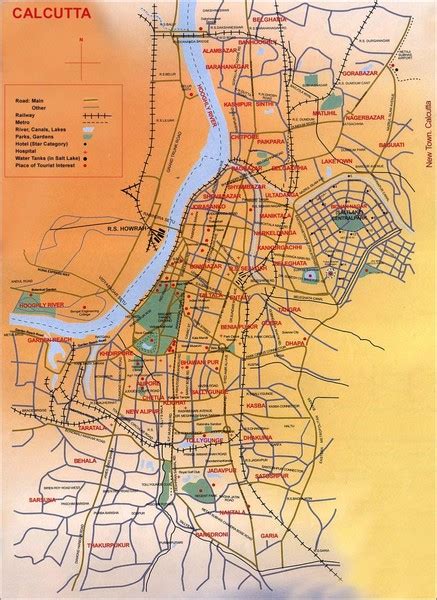 Calcutta City Map - Calcutta India • mappery