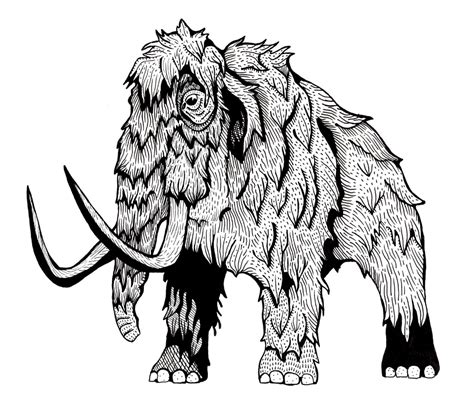 Wooly Mammoth Drawing | Free download on ClipArtMag