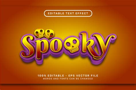 Spooky 3d Text Effect Graphic by Novin Prasetya · Creative Fabrica