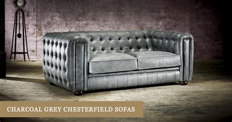 Dark Grey Chesterfield Style Sofa | Baci Living Room