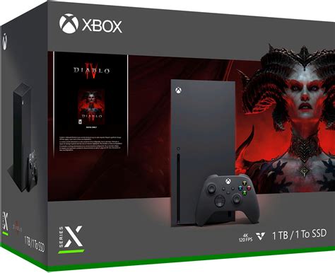 Best Buy: Microsoft Xbox Series X 1TB Console Diablo IV Bundle Black RRT-00027