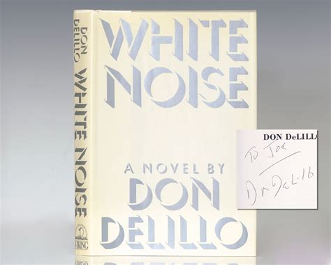 White Noise Don Delillo First Edition Signed Rare