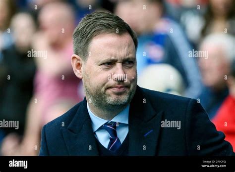 Micheal Beale, manager of the Scottish premiership football club, Rangers, Taken at Ibrox ...