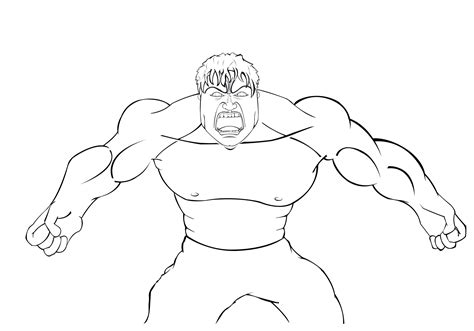 Hulk Face Mask Coloring Pages