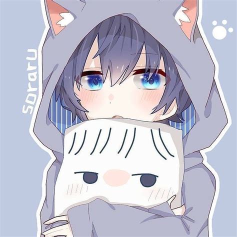 Cute Anime Wolf Boy Hoodie Anime Boy Drawing