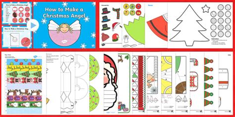 Christmas Paper Craft Resource Pack (teacher made) - Twinkl