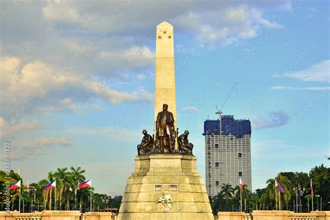 Rizal Park also known as Luneta National Park monument in Manila ...