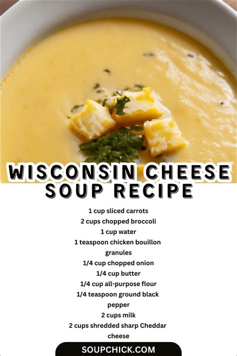 25-Minutes Wisconsin Cheese Soup Recipe (Comforting Meal) - Soup Chick