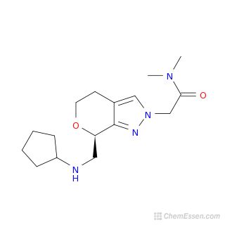 2-[(7R)-7-[(cyclopentylamino)methyl]-2H,4H,5H,7H-pyrano[3,4-c]pyrazol-2-yl]-N,N ...