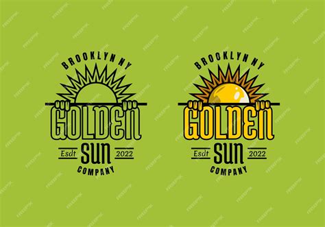 Premium Vector | Logo golden sun vector illustration template with simple elegant design good ...