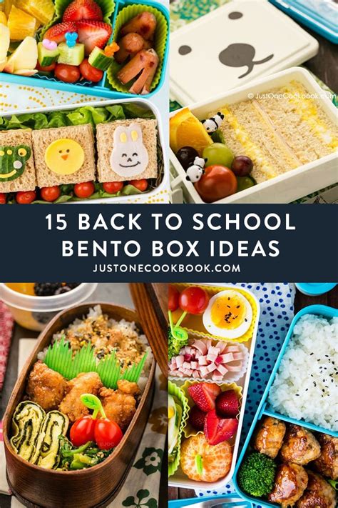 Back to School Easy Bento Box Ideas • Just One Cookbook