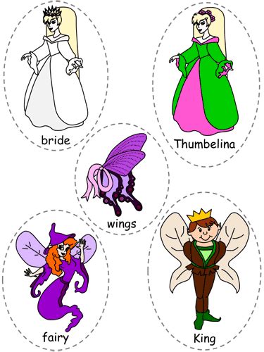 Thumbelina Felt Board Characters